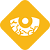 yellow eye irritant symbol