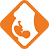 Orange birth defects symbol