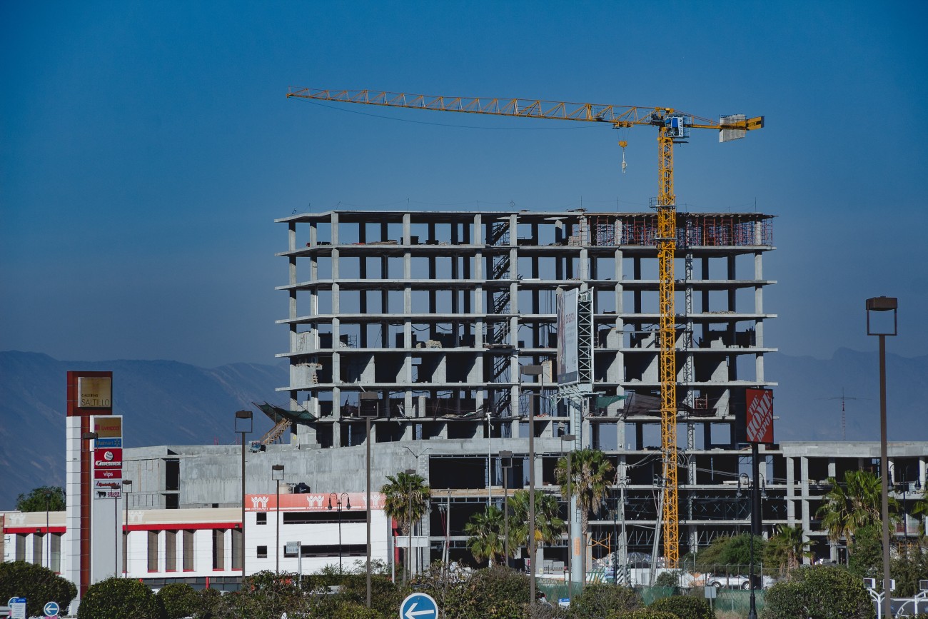 far away shot of building construction